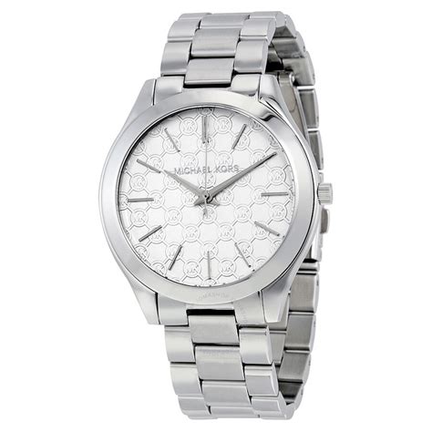 michael kors silver runway watch|Michael Kors stainless steel watch.